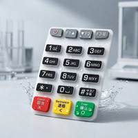 Clavier à membrane flexible imperméable de nouvelle conception en PET/PC/PVC/silicone, boutons en relief, longueur de câble personnalisée, couleur personnalisée