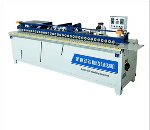 Automatic end cutting bevel and straight edge bander plywood mdf 45 degree pre-milling edge banding machine for beveling