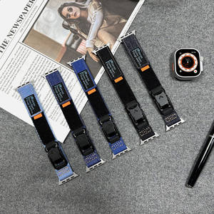 Bracelet en nylon tissé ShanHai Sport pour Apple Watch Ultra Band 49mm 45mm 42mm <span class=keywords><strong>44</strong></span> <span class=keywords><strong>mm</strong></span> Bracelet <span class=keywords><strong>IWatch</strong></span> Series 10 9 7 6 5 4 8 <span class=keywords><strong>Se</strong></span> Bandes - Product Image 1