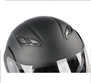 Заводской OEM откидной Полнолицевой черный мотоциклетный шлем с двойным козырьком, гоночный шлем с открытым лицом - Product Image 2