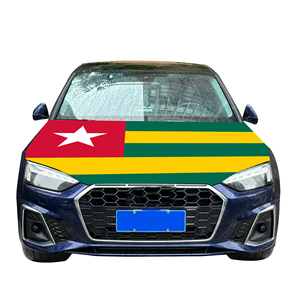 Housse de capot de voiture Togo, drapeau de capot de voiture, vente en gros, personnalisable, résistante à l'usure et durable - Product Image 1