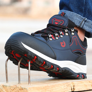 GUYISA Bottes <span class=keywords><strong>de</strong></span> Sécurité Anti-Perforation Toutes Saisons, Chaussures <span class=keywords><strong>de</strong></span> Travail Robustes en Caoutchouc avec <span class=keywords><strong>Protection</strong></span> Métatarsienne pour Usage Extérieur - Product Image 5
