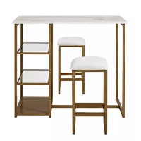 Ensemble table à manger moderne et luxueux au design italien Mobilier en bois pliable et extensible Fonction Live Edge pour hôtels et salons