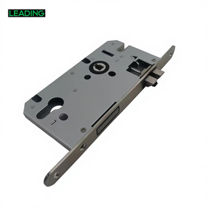 Corpo <span class=keywords><strong>Serratura</strong></span> a Mortasa 7255 in Ferro di Alta Qualità con Pannello in Acciaio Inossidabile e Scrocco in Lega di Zinco per Porte Interne in Legno - Vendita all'Ingrosso - Product Image 1