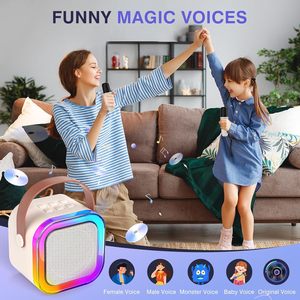 Machine de karaoké KTV à domicile avec double microphone, lumière RGB, haut-parleurs portables sans fil avec double microphone sans fil - Product Image 4