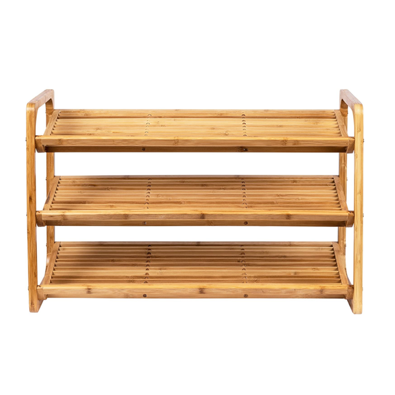 Простая Бытовая экономичная полка, дверь для общежития, хранилище, трехуровневая бамбуковая полка для обуви