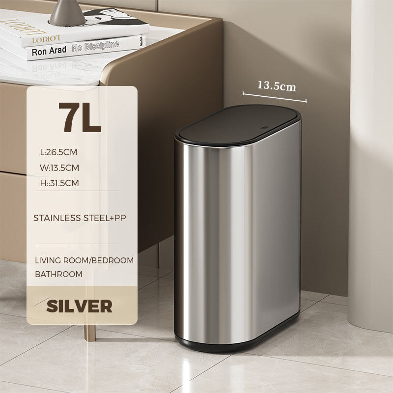 7l sable acier argent [type presse-salle de bain/chambre]