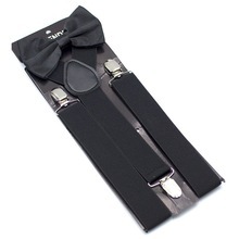 Custom Men's Adult 3.5cm Suspenders Suit Trousers Shirt Clip Suspenders Fat Elastic Non-slip Clips - Product Image 5