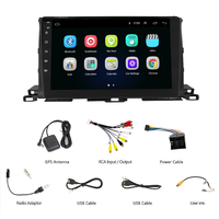 Autoradio Android 15 pour Toyota Highlander 2015-2018, Navigation GPS, Lecteur Multimédia Vidéo, Écran OLED, Montage sur Tableau de Bord, USB