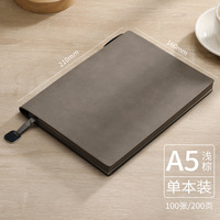 Carnet d'exercices personnalisable en PU souple pour étudiants, style imprimé, format A5, carnet quotidien en cuir
