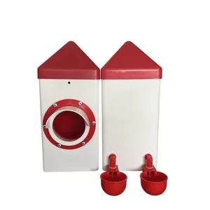 Poultry Pro Feeder Port PVC Gravity Feed Chicken Feeder With Hole Saw Use for Buckets LM-105