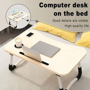 Table de lit avec emplacement pour carte, petite table de dortoir, table paresseuse, table simple pour iPad, table pliante pour ordinateur portable - Product Image 2