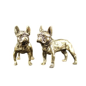 Figura de Bulldog Francés de Latón, Adorno de Metal Sólido, Decoración Coleccionable, Estatua de Animal - Product Image 5