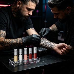 Kit de pigments multi-couleurs pour sourcils semi-permanents et lèvres, teinte douce et facile à appliquer, richesse couleur, tenue légère, anti-desquamation, réparation apaisante - Product Image 5