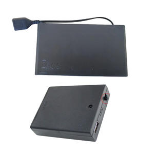 กล่องใส่แบตเตอรี่พลาสติกสีดำความแม่นยำสูงแบบกำหนดเองพร้อมฝาปิดสไลด์รองรับแบตเตอรี่ - Product Image 2