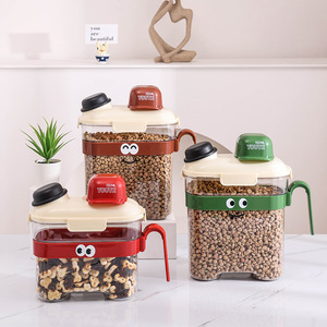 Harry Yaya Airtight Pet Food Container 2800ml 3600ml Moisture Proof Storage <b>Jar</b> For Dog Cat Snacks Household Use - Product Image 1