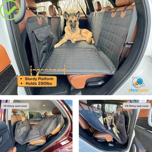 Protecteur de siège arrière pour animaux de compagnie Extension de fond dur Housse de siège de voiture étanche pour animaux de compagnie - Product Image 3