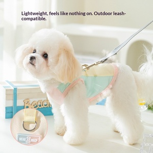 Gilet rafraîchissant d'été pour animaux de compagnie, vêtements respirants anti-UV pour chiens, jupe-salopette douce en polyester pour petits chiens, chats, Bichon, vêtements pour chiots - Product Image 2