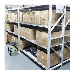 أرفف معدنية خفيفة للخدمة المتوسطة ، أرفف قابلة للتركيب بسعة كبيرة ، رف تخزين للمستودعات الصناعية - Product Image 1