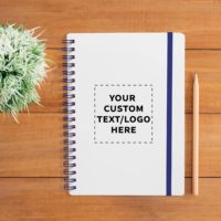 Cuaderno Espiral Personalizado con Banda Elástica, Papel Reciclado, Bloc de Notas con Líneas, Ecológico, Impresión de Logotipo Personalizado, Fabricante, Venta al Por Mayor