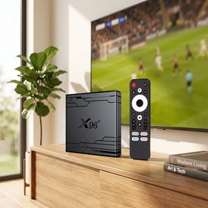 出厂价 X96 NEX Amlogic S905Y5 2GB 16GB 迷你电视盒 Android ATV 4K BT5 机顶盒 Android 14 声控遥控器 - Product Image 1