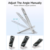 Support de téléphone portable pliable ultra-fin en métal, mini support de bureau, petit support à anneau