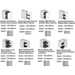 Gabinete de Cocina Modular YIERHOME 88x80x60CM + Tablero de Partículas + Puerta de PVC Termoformada + Embalaje Plano - Suministro al por Mayor de 400 Juegos/Día - Product Image 3