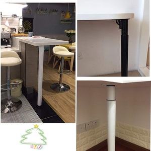 Welltop VT-03.093 Wholesale Adjustable Black Metal Furniture Legs Telescopic <strong>Support</strong> Base <strong>Board</strong> for <strong>Sofa</strong>/Bed Folding Table Legs - Product Image 4