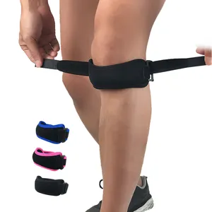 Silicone Medical Adjustable Band Pressurized Pack Braces Patella Knee Brace Strap Supplier For Pain