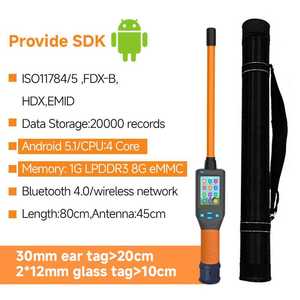 Lector <span class=keywords><strong>RFID</strong></span> HDX de 134.2kHz con Palo Largo, Escáner de Etiquetas para Orejas de Animales, Protocolo ISO11784/5, Distancia de Lectura de hasta 8cm para Ganado - Product Image 5