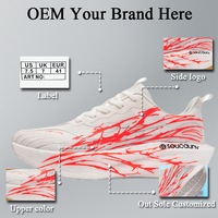 Chaussures de sport décontractées personnalisées en gros pour hommes et femmes, légères, antidérapantes, respirantes, avec coussin d'air souple, chaussures de course