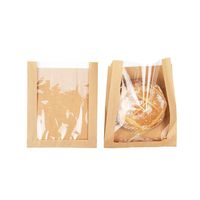 Mochi au levain rouleau de cannelle pita muffins bagel sandwich boulangerie toast roaf sac à pain en papier kraft avec fenêtre pour croissant