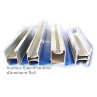 Profil de rail en alliage d'aluminium, diverses spécifications, rail en aluminium, longueur personnalisée, rail de montage