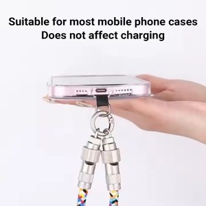 <span class=keywords><strong>สาย</strong></span>คล้องคอโทรศัพท์โลหะผสมสังกะสีสายดาต้า USB C TO USB C <span class=keywords><strong>สาย</strong></span>คล้องข้อมือแบบแขวนได้อย่างรวดเร็ว PD 60W 480Mbps <span class=keywords><strong>สาย</strong></span>ดาต้า - Product Image 4