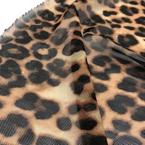 Bán Chạy 93Polyester 7Spandex Powernet Vải Lưới In Họa Tiết Da Báo Co Giãn Đồ Lót Vải In Cho Đồ Lót/Áo Ngực - Product Image 4