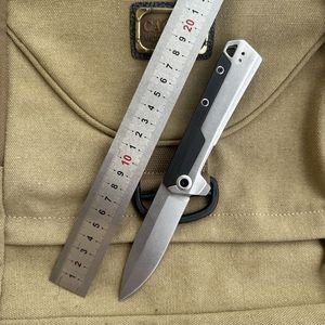 Инновационный складной охотничий D2 Карманный высококлассный нож со стальной ручкой OEM настраиваемый лазерный логотип - Product Image 2