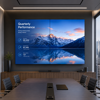 Écran d'affichage vidéo LCD intérieur à cadre ultra-fin, écran d'affichage numérique, matrice LED complète, luminosité 500 cd/m², Adobe RGB 98 %, personnalisable