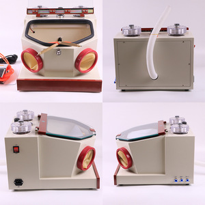 Lzvimel Dual Pen Sandblasting <b>Machine</b> Drawer Type Dry Spraying Small Dental Casting Jewelry Abrasion Polishing - Product Image 2