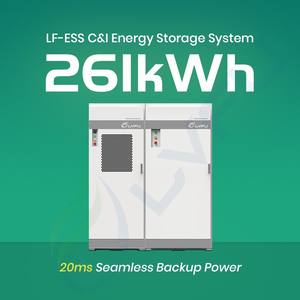 Système de stockage d'énergie à batterie LiFePO4 LVFU 100 kWh 200 kWh 300 kWh 500 kWh 200 kWh pour batterie solaire au lithium 288 V 300 V 400 V 480 V 600 V - Product Image 3