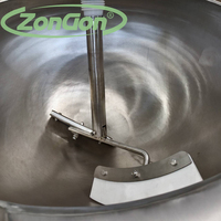 Wok de cuisson planétaire industriel automatique en pâte et caramel grande capacité à gaz électrique et à vapeur