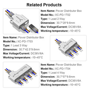 Insteekbare laagspanningsconnectoren zonder strippen, 3-draads, 3-pins, <span class=keywords><strong>2</strong></span>-weg, voor AWG 20-24 draad - Product Image 6