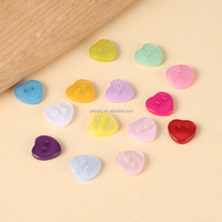 2 Lubang 4mm Kancing Mini Bulat Resin Warna-warni Ramah Lingkungan untuk Dekorasi Kerajinan Aksesoris Jahit Pakaian Boneka
