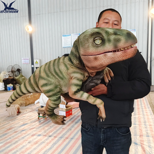 หุ่นยนต์ไดโนเสาร์เวโลซีแรปเตอร์แบบมีปฏิสัมพันธ์ได้เหมือนจริง รุ่นพกพา สำหรับเป็นของขวัญวันหยุดสำหรับเด็ก ดึงดูดความสนใจในห้างสรรพสินค้า - Product Image 1