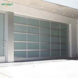 Porte <span class=keywords><strong>de</strong></span> <span class=keywords><strong>garage</strong></span> en verre résistant aux intempéries, porte sectionnelle en verre clair, idéale pour les maisons côtières et les garages commerciaux - Product Image 4