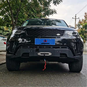 Parachoques Delantero Estilo Semi-Dive con Placa Protectora y Soporte para LED, Compatible con Land Rover <span class=keywords><strong>Discovery</strong></span> 5, Protección Delantera de Acero Todoterreno - Product Image 3