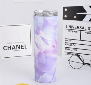 Bouteille d'eau <span class=keywords><strong>isotherme</strong></span> en acier inoxydable à double paroi, tasse skinny droite, thermos, <span class=keywords><strong>mug</strong></span> marbré – Vente chaude - Product Image 6