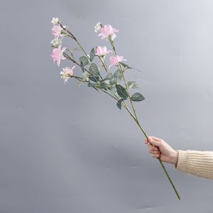 Ramo Decorativo <span class=keywords><strong>de</strong></span> Plástico para Decoración del Hogar, Oficina y Jardín, Ramo <span class=keywords><strong>de</strong></span> Loto Hecho a Mano para el Día <span class=keywords><strong>de</strong></span> la Madre, Flores Artificiales Ligeras - Product Image 2