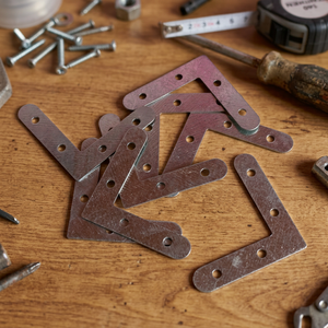 Support d'angle en L robuste de 6 pouces en acier galvanisé pour installation de cadre de fenêtre, support d'angle en L pour porte - Product Image 3