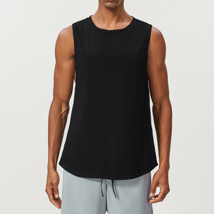 <b>Mens</b> Loose Cotton tank Tops Good Quality Crew Neck Breathable Solid Casual <b>Singlets</b> Sports Vest Running Basketball <b>Singlet</b> - Product Image 2