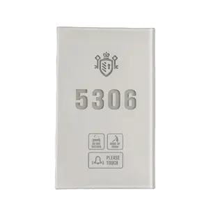 Panel de timbre de Hotel ABLE con luz Led para habitación, interruptor de vidrio templado para placa de puerta de Hotel